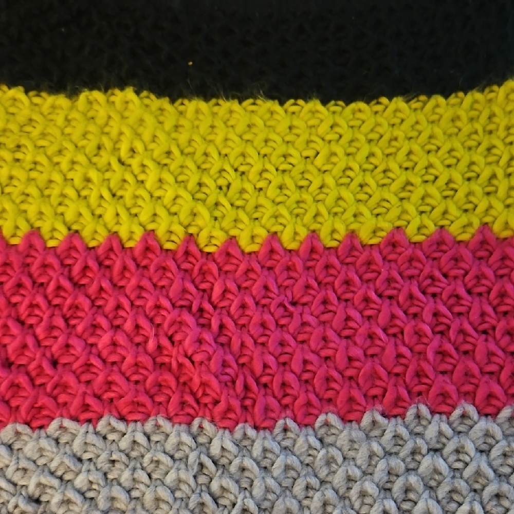 Colorful Knit Sweater Shawl